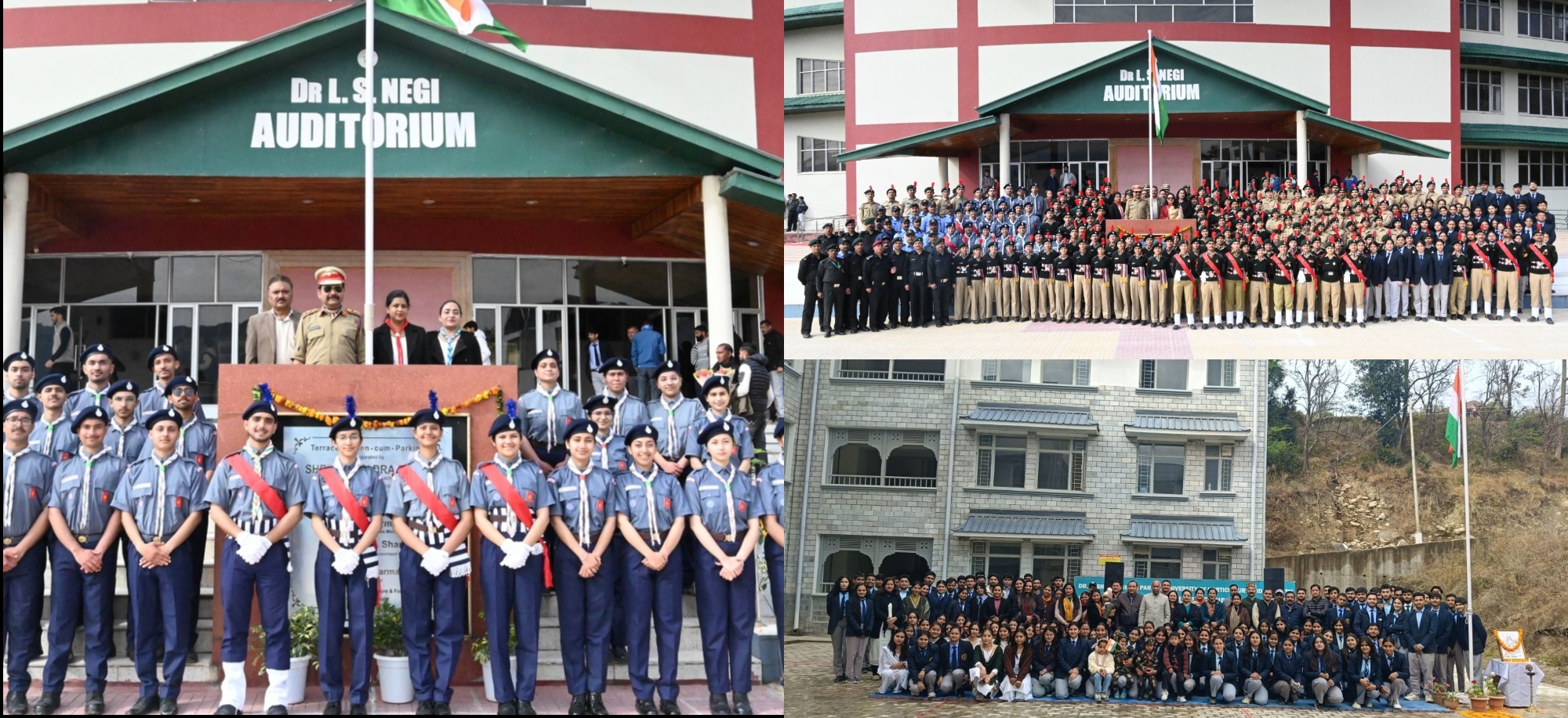 Green landscape and campus gardens